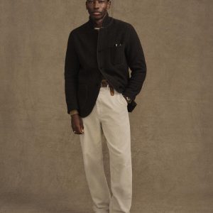 Marled River Rock Felted Chore Coat