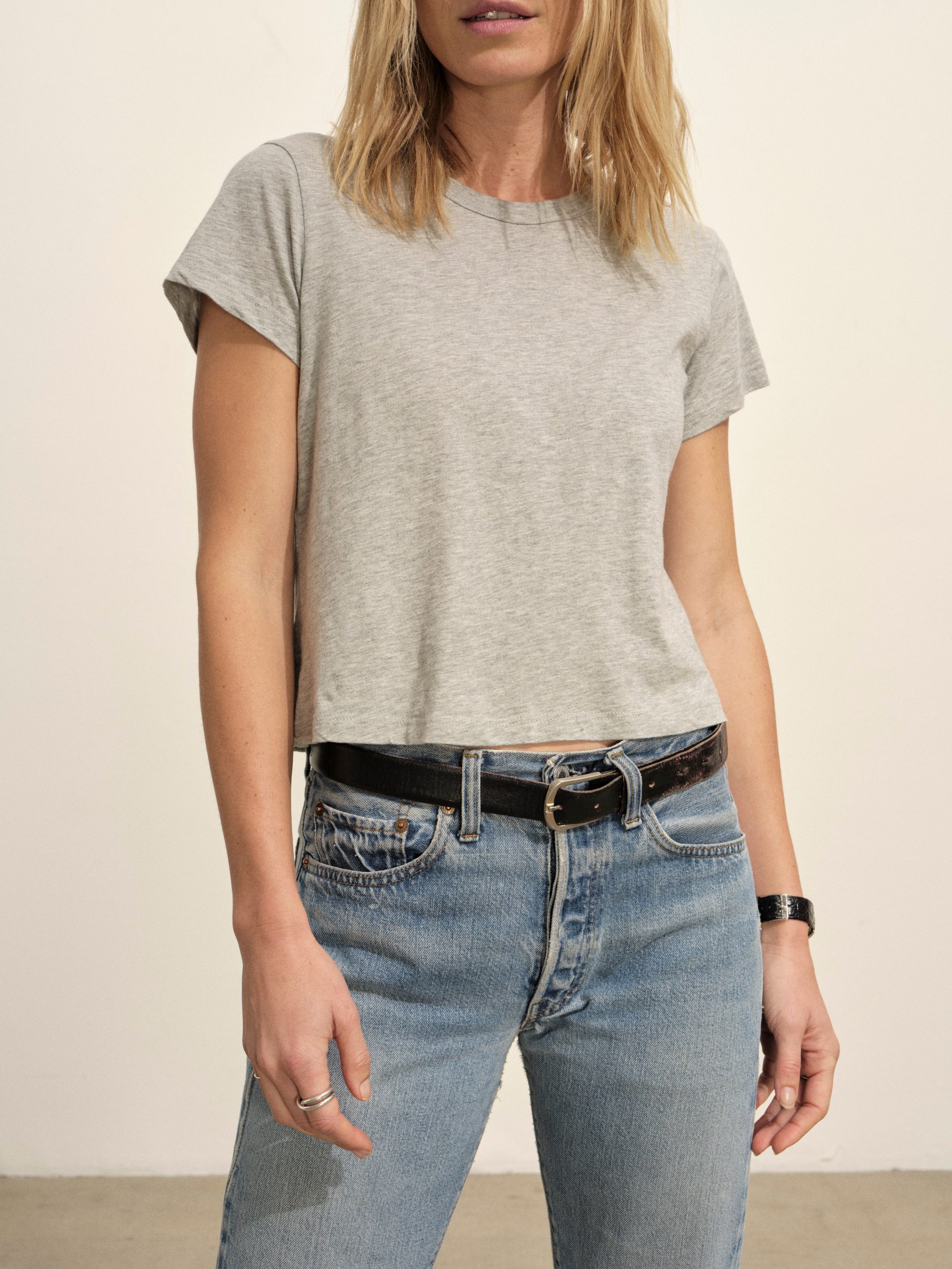 Graphite Pima Boxy Crew - Image 4