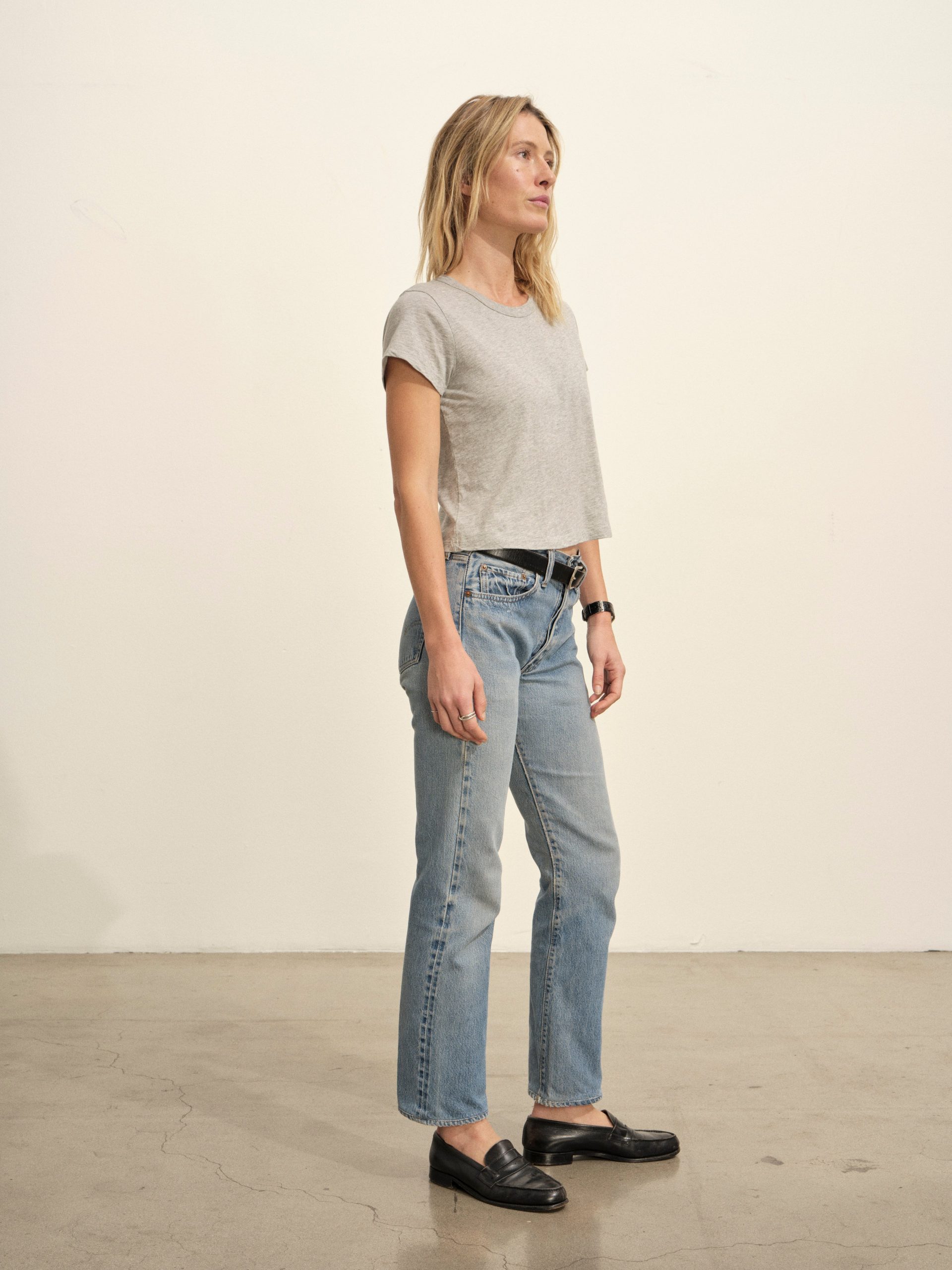 Graphite Pima Boxy Crew - Image 5