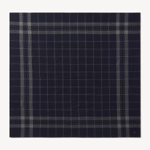 Navy Anatomica Satin Scarf