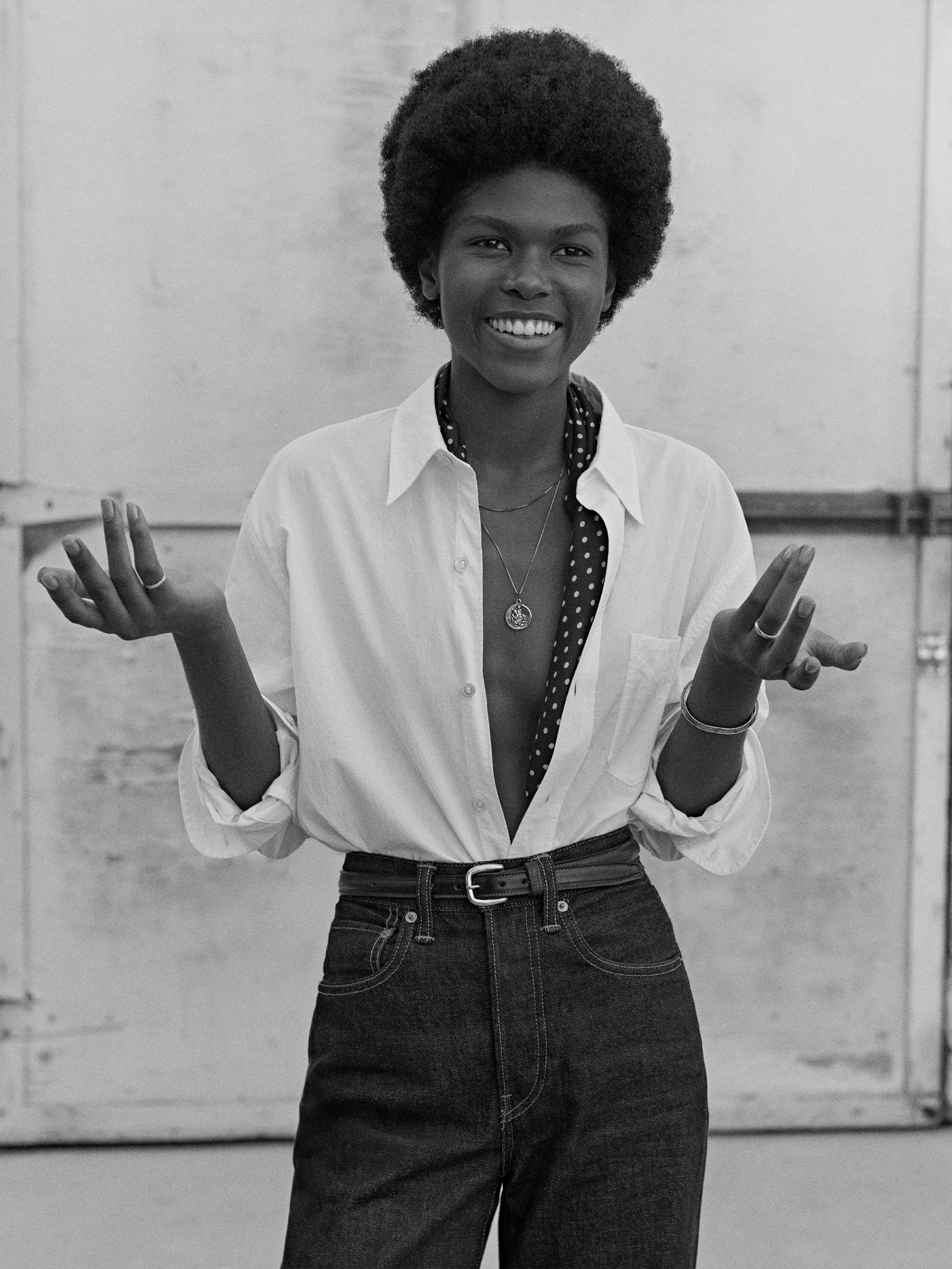 White Mainstay Cotton Shirt - Image 3