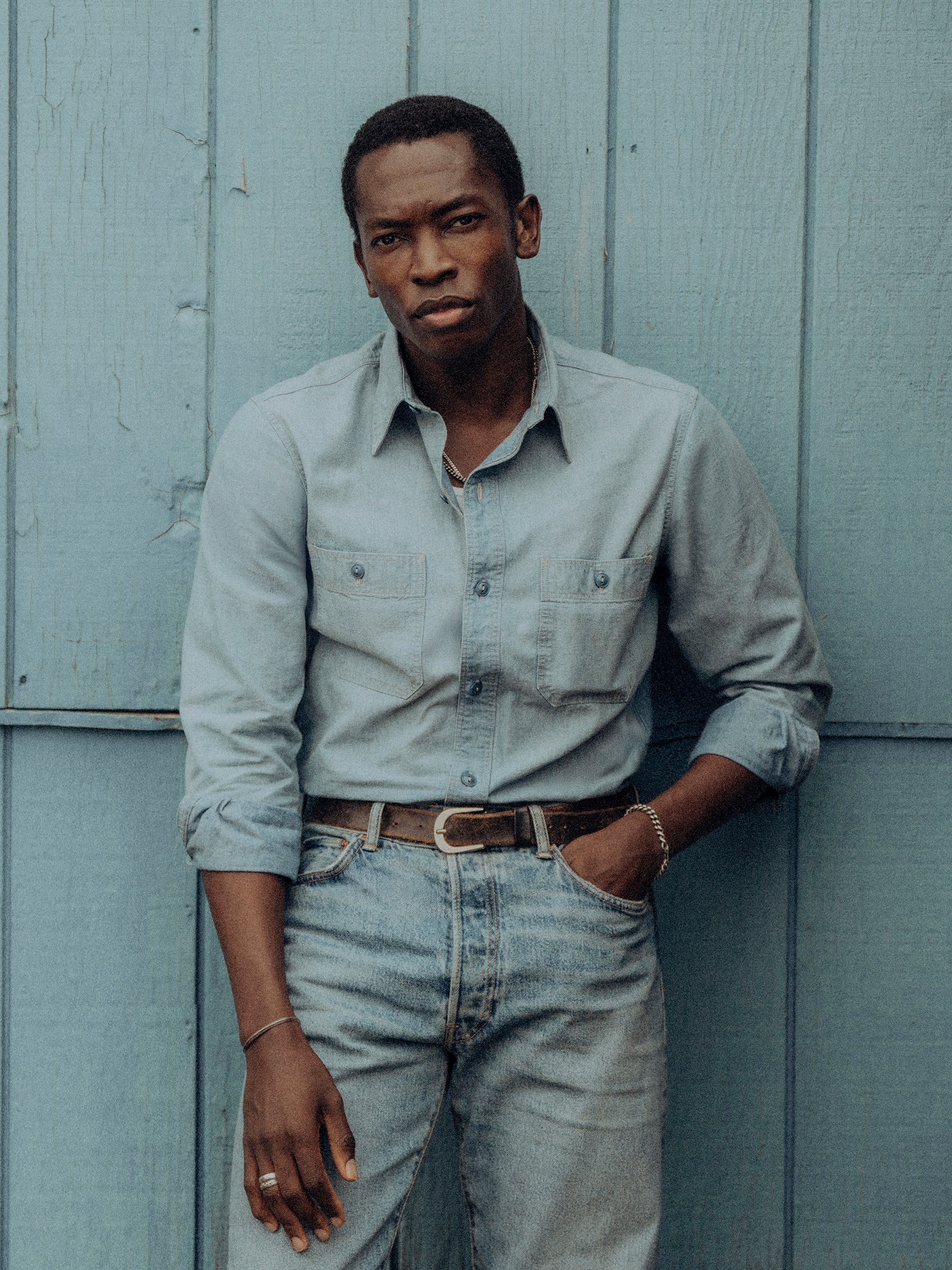 L046 Japanese Chambray Station Shirt - Image 2
