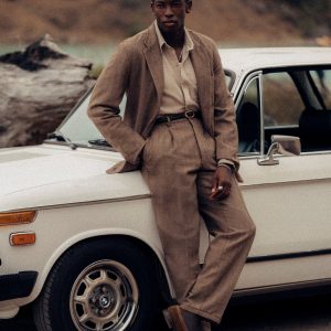 Brown / Natural Cloudloom Cotton Wool Carry-On Jacket