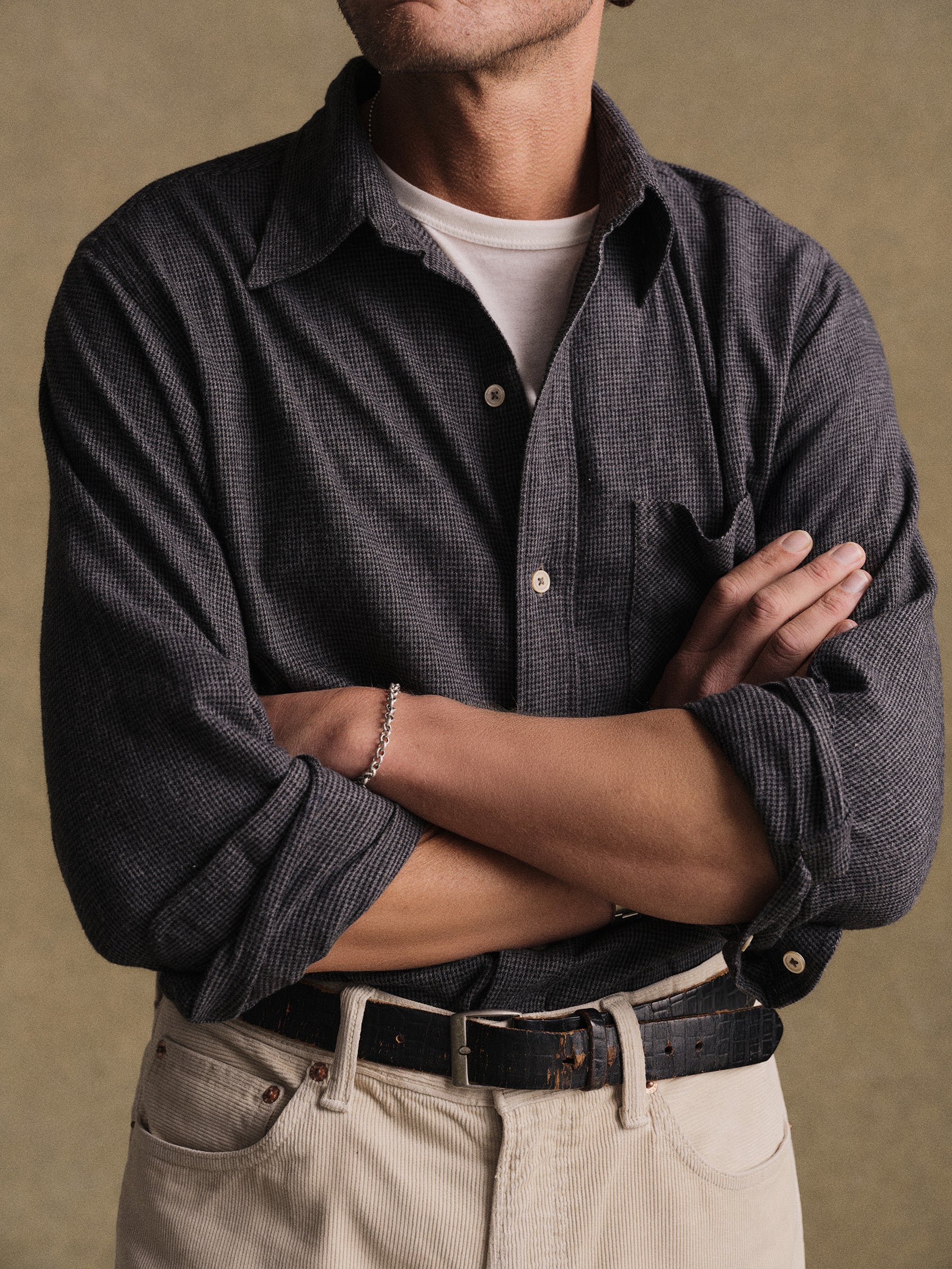 Charcoal Chainmail Check Pacific Twill Flannel Bd Shirt - Image 2