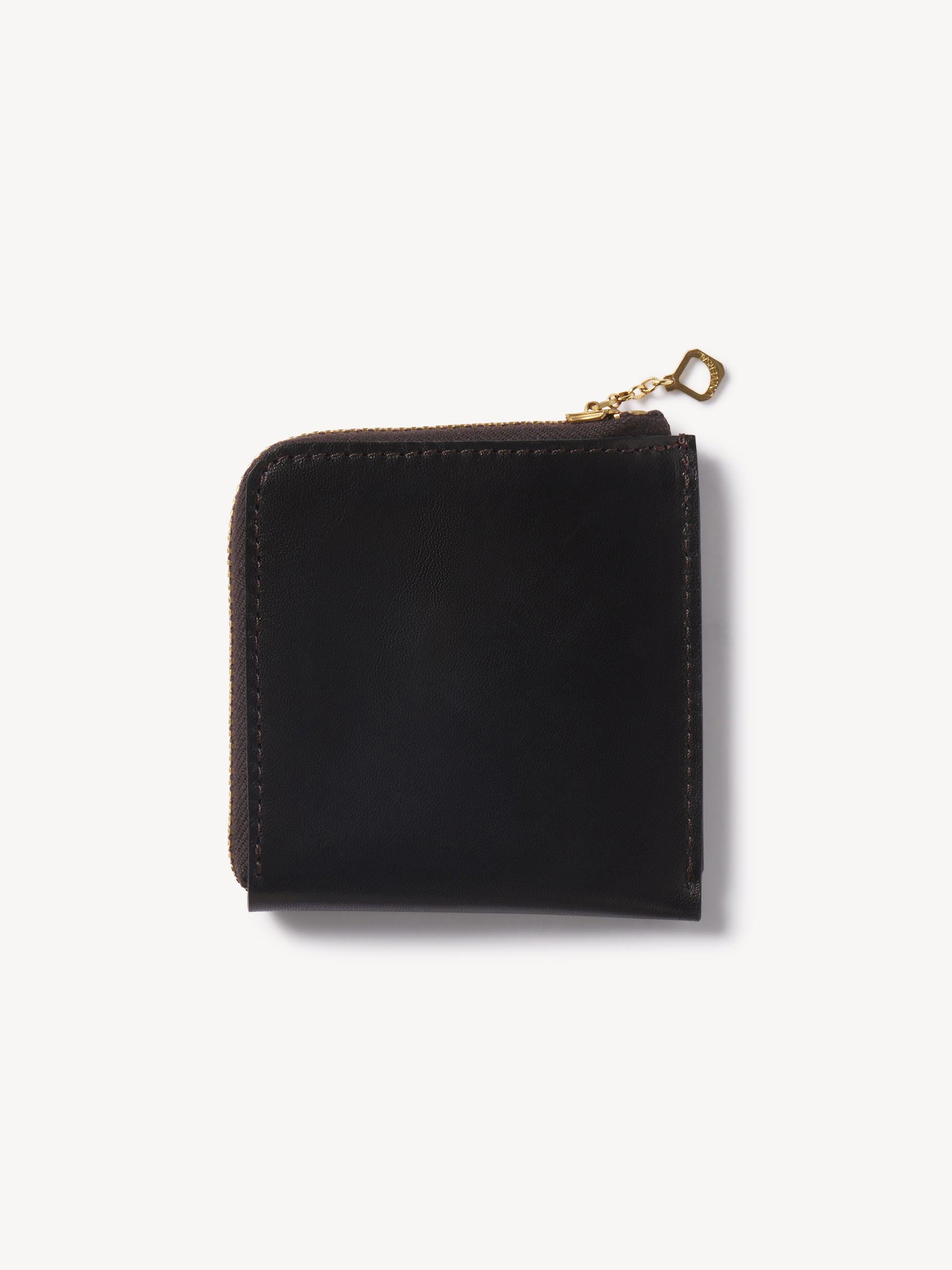 Black Y'2 Leather X Buck Mason Leather Zip Wallet- Modern American Classics - Image 2