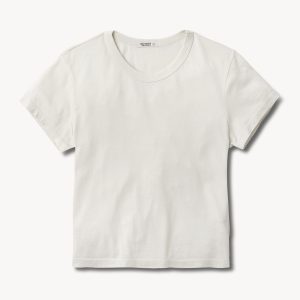 White Pima Boxy Crew