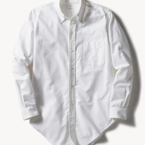 White Anatomica Oxford Cloth Button Down Shirt